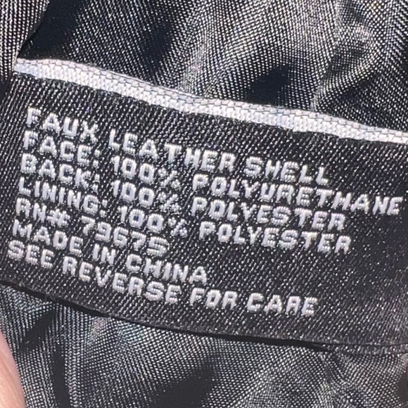 Micheal Kors Faux Leather Floral Jacket-Black&White - Picture 11 of 11